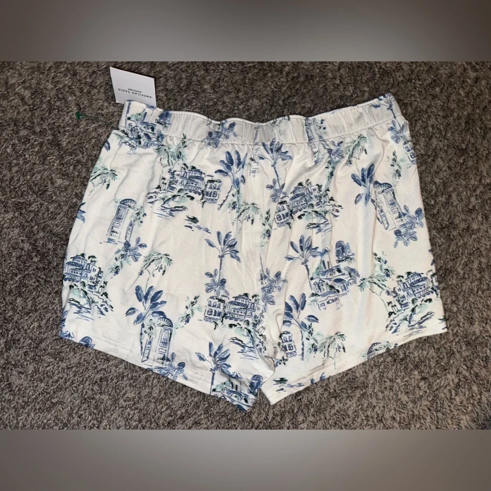 AEO Men’s American Eagle Scenic Slim Knit Ultra Soft Floral Boxer Short Sz M NWT